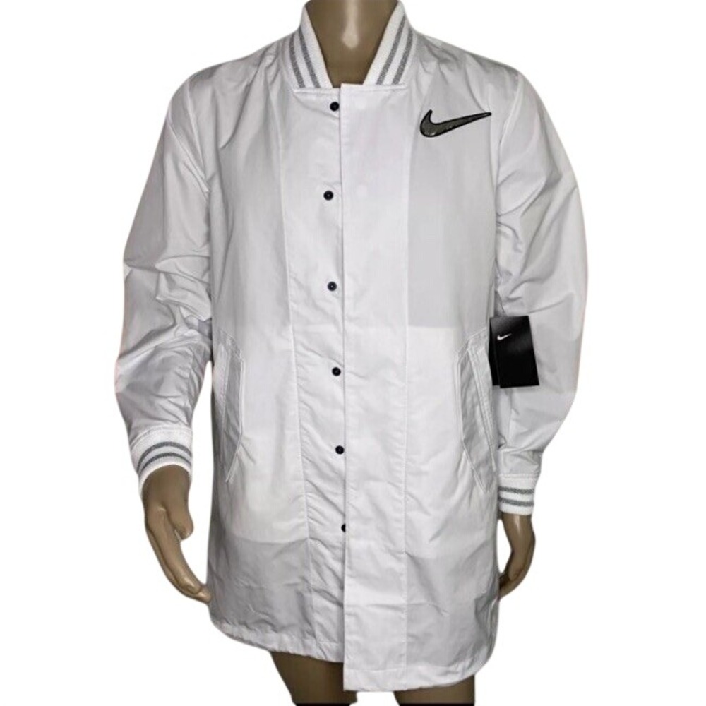 Nike Super Bowl LIV Coach Media Night Onfield Jacket Mens S White BQ9304-100 New